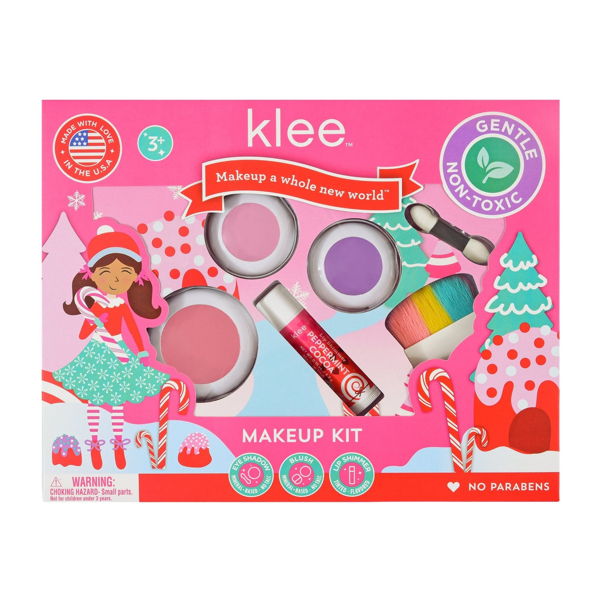 【Preorder ONLY 預購產品】Klee Naturals - Xmas Edition - Natural Mineral Makeup Kit (4&