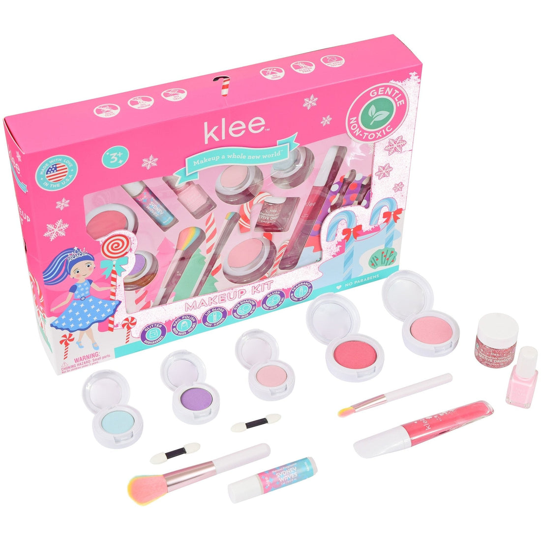 【Preorder ONLY 預購產品】Klee Naturals - Xmas Edition - Ultra Deluxe Mineral Makeup Kit 聖誕版 - 極致華麗彩妝香水組合11件套 (Dream Comes Yule)