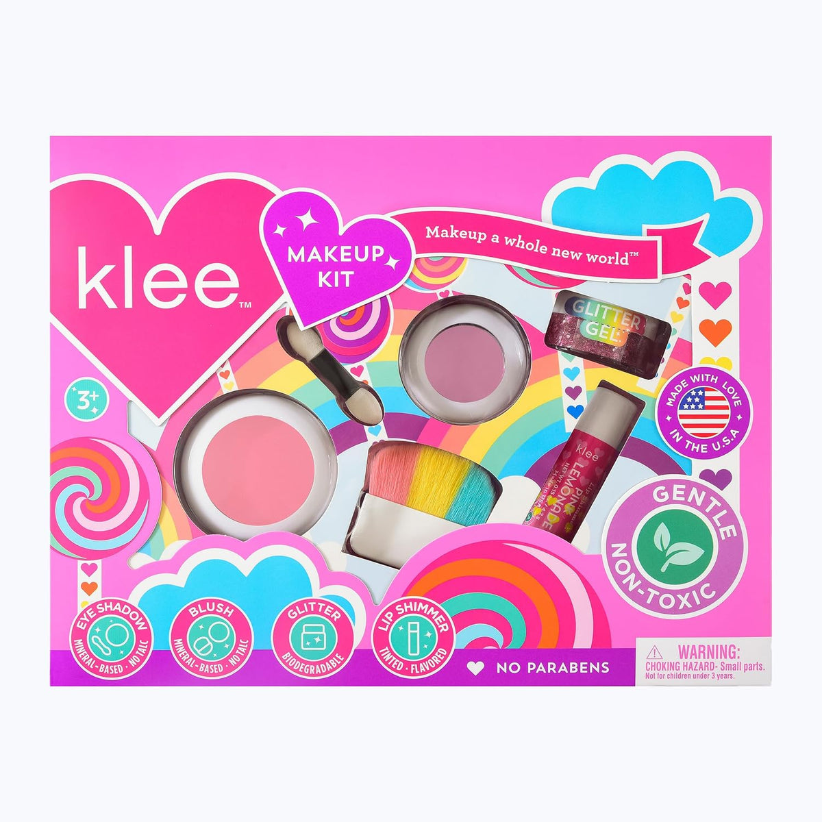 Klee Mineral Makeup 4PC Kit (Breeze Does It) 天然礦物彩妝4件組合 (微風輕飄)