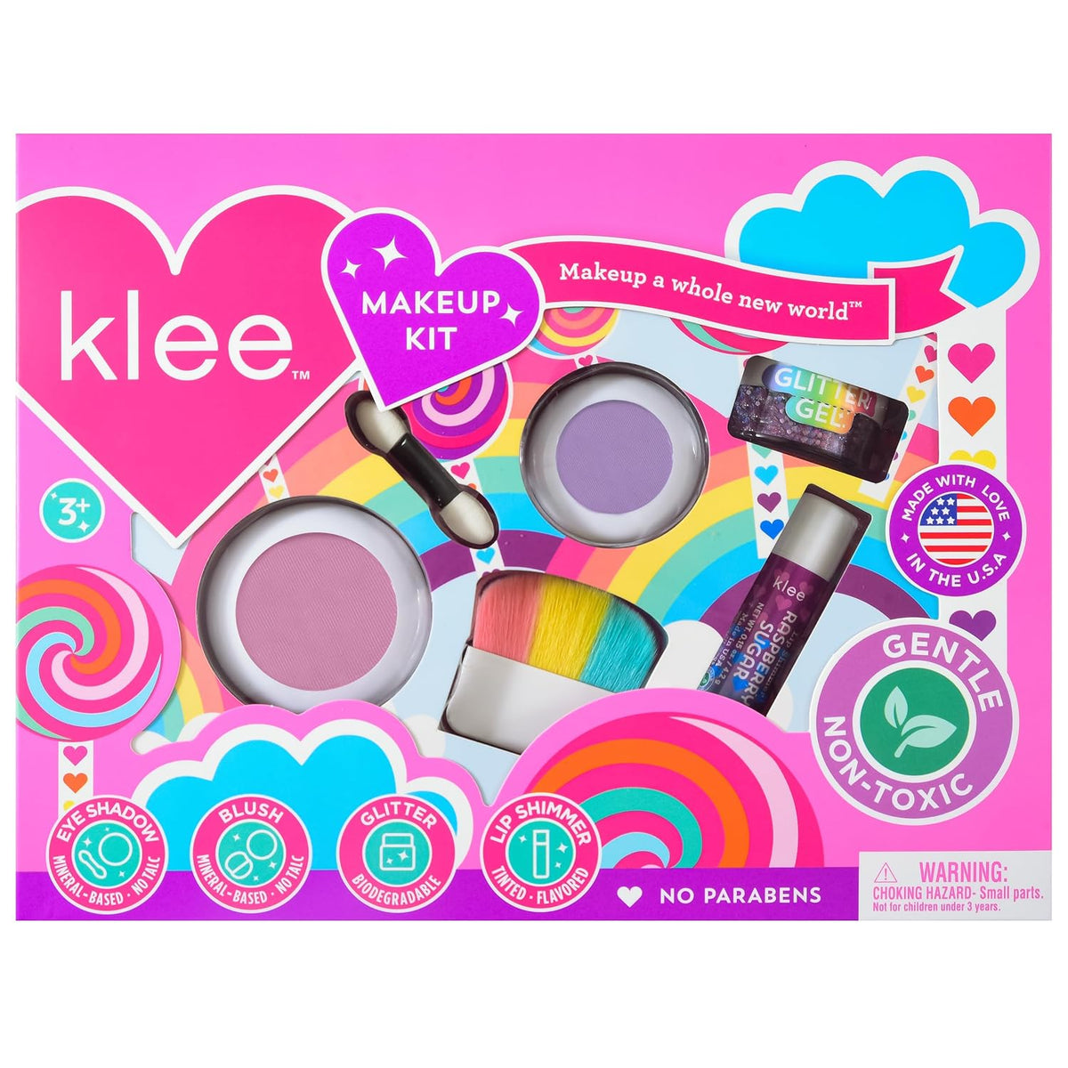 Klee Mineral Makeup 4PC Kit (Whirl With It) 天然礦物彩妝4件組合 (旋轉舞台)