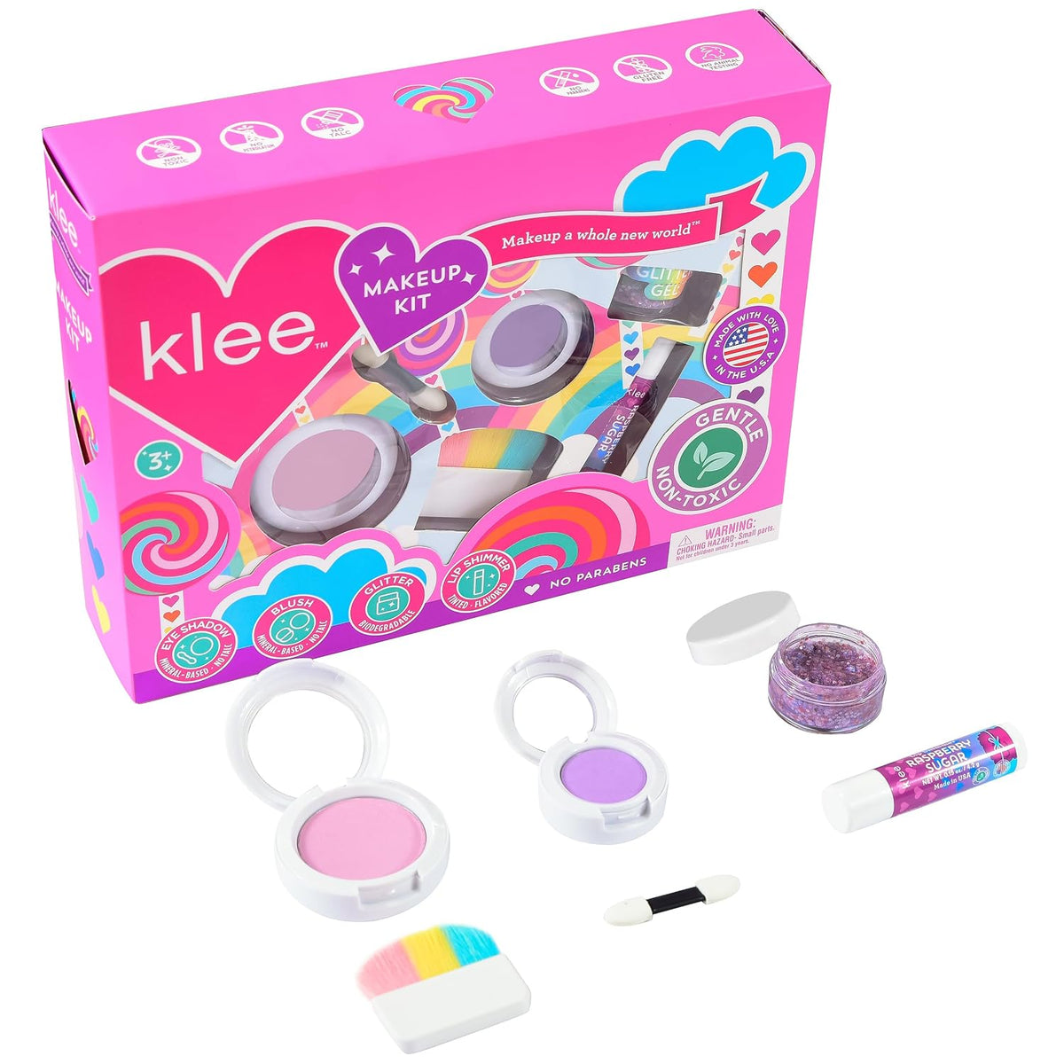 Klee Mineral Makeup 4PC Kit (Whirl With It) 天然礦物彩妝4件組合 (旋轉舞台)