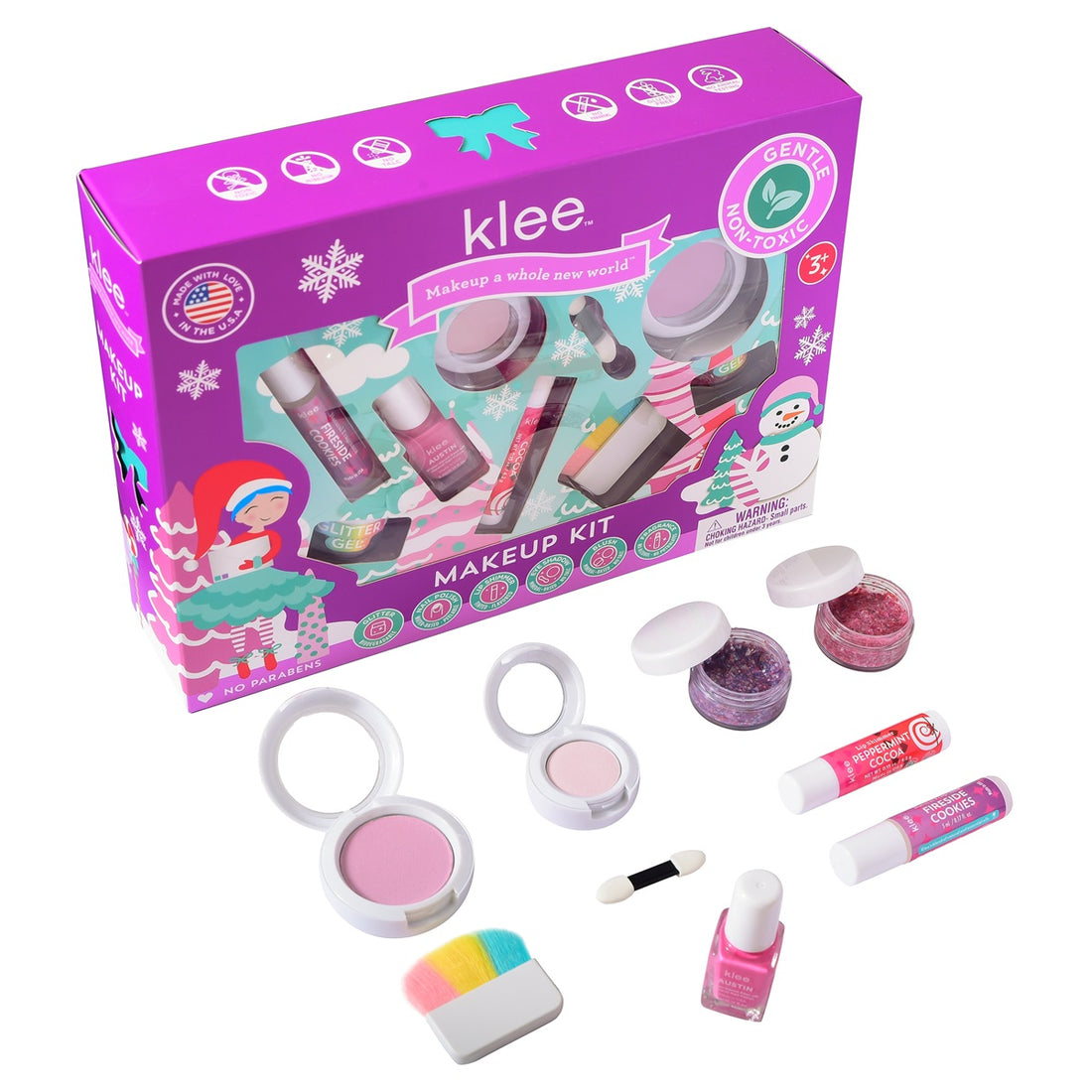 Klee Naturals - Xmas Edition - Natural Mineral Deluxe Makeup Kit 聖誕版 - 華麗彩妝香水組合7件組合 (Holiday Giggles)