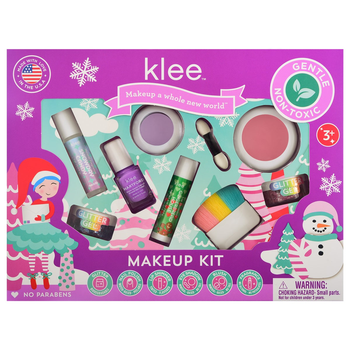 Klee Naturals - Xmas Edition - Natural Mineral Deluxe Makeup Kit 聖誕版 - 華麗彩妝香水組合7件組合 (Festive Jingles)