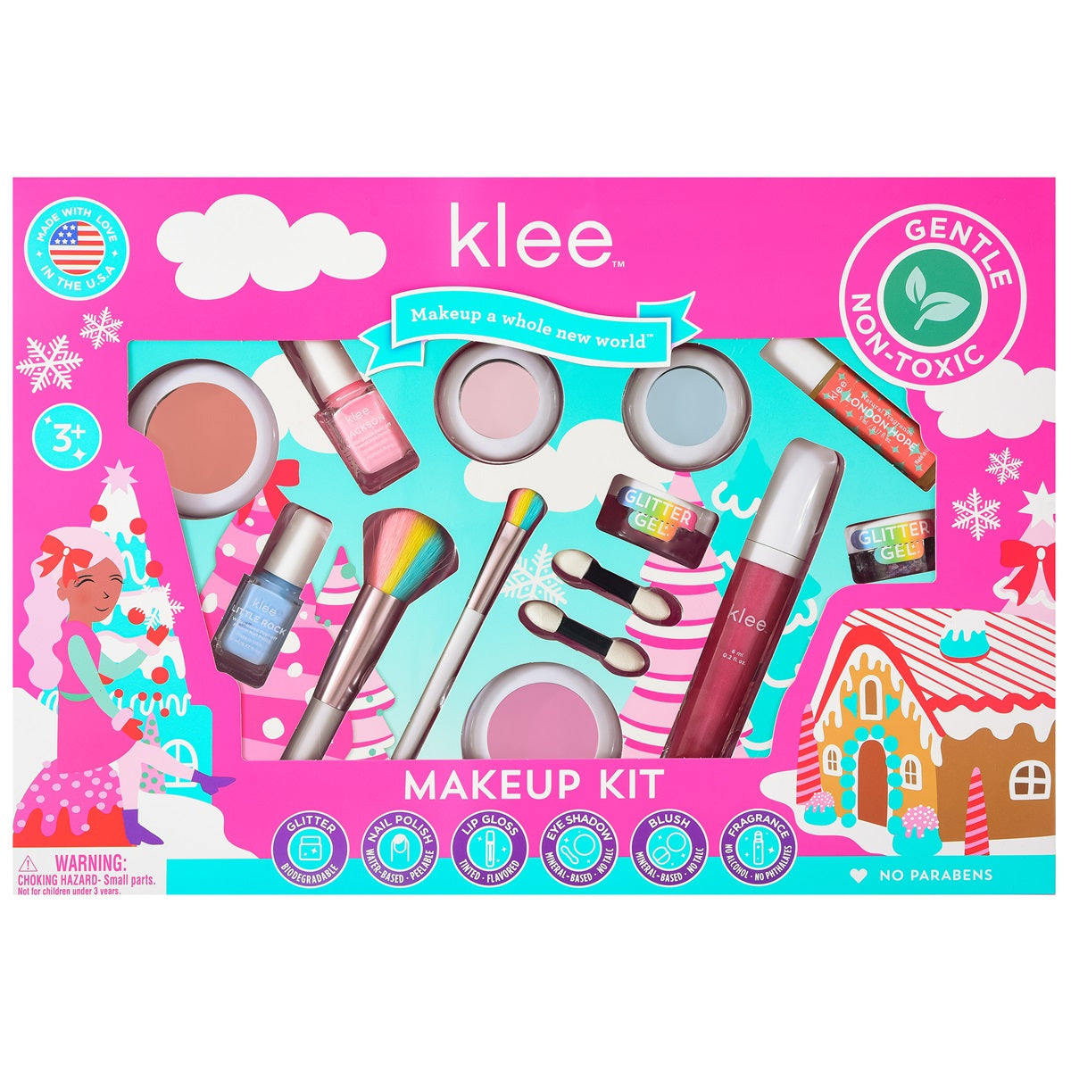 Klee Naturals - Xmas Edition - Natural Mineral Ultra Deluxe Makeup Kit 聖誕版 - 極致華麗彩妝香水組合12件組合 (Glitz Out Loud)