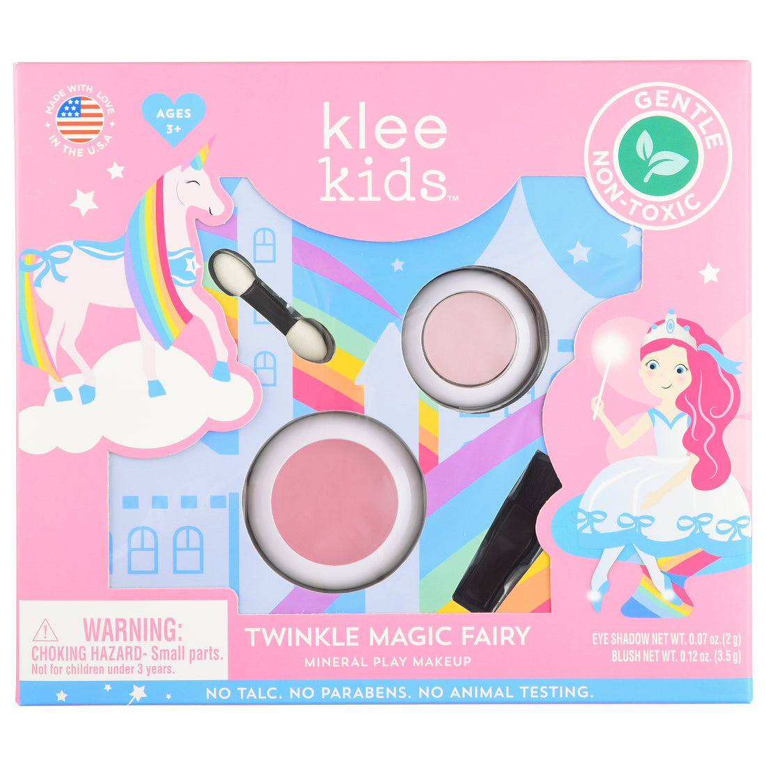 Klee Kids Pressed Eyeshadow & Blush Set 2PC (Twinkle Magic Fairy) 天然礦物眼影胭脂2件組合 (魔幻精靈)
