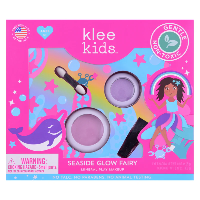 Klee Kids Pressed Eyeshadow & Blush Set 2PC (Seaside Glow Fairy) 天然礦物眼影胭脂2件組合 (海邊精靈)