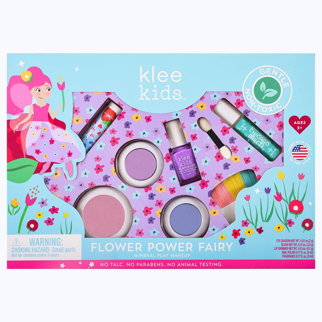 Klee Kids Deluxe Makeup 6PC Kit (Flower Power Fairy) 天然礦物彩妝香水組合 (繁花精靈)