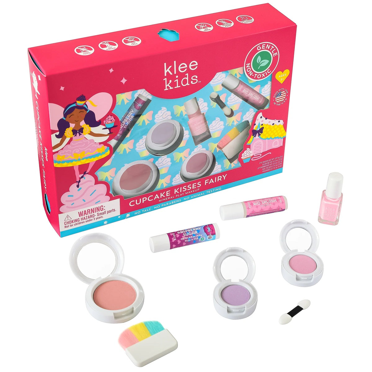 Klee Kids Deluxe Makeup 6PC Kit (Cupcake Kisses Fairy) 天然礦物彩妝香水組合 (甜點精靈)