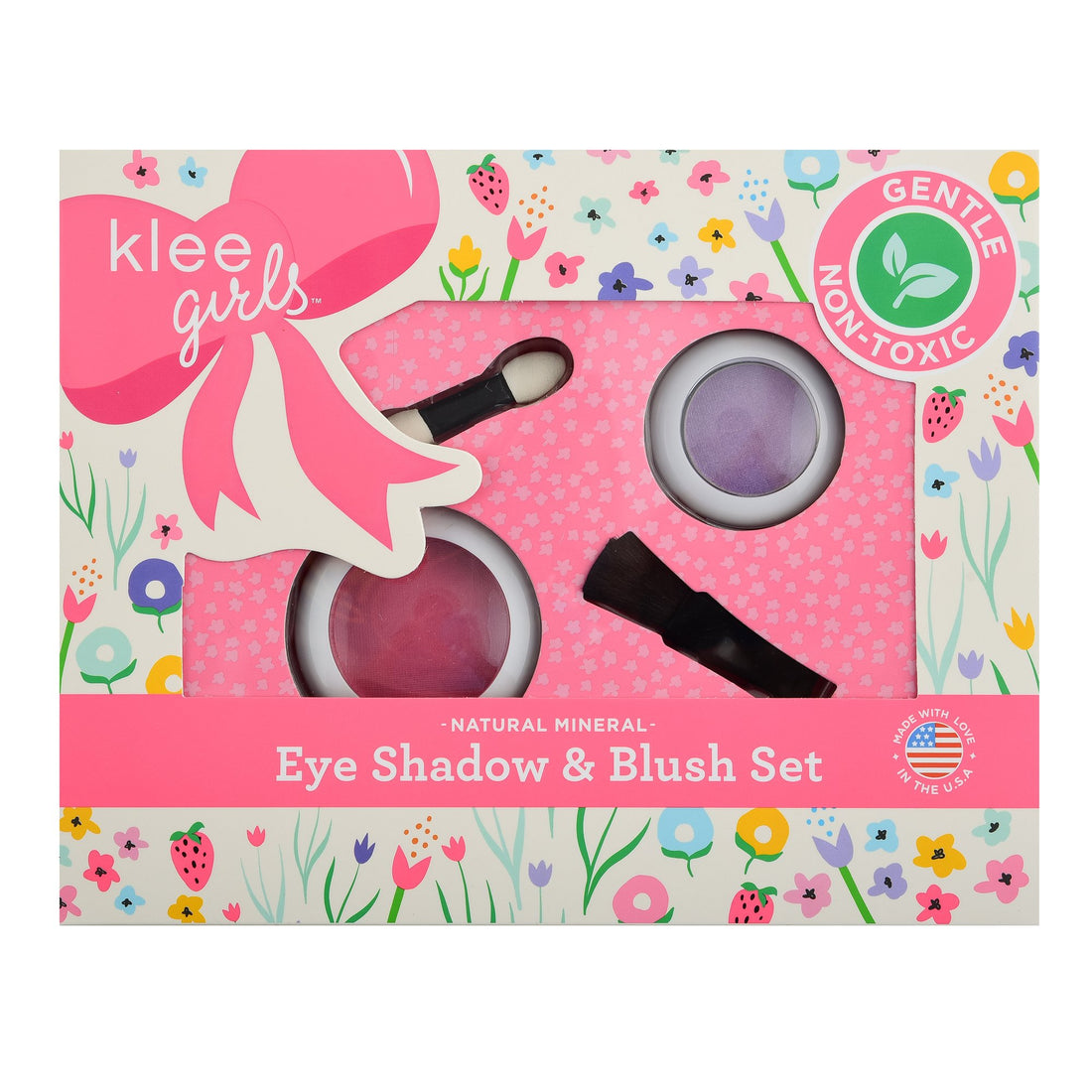 Klee Girls Pressed Eyeshadow &amp; Blush 2PC Set (Hope and Glory) 天然礦物眼影胭脂2件組合 (榮耀願望)