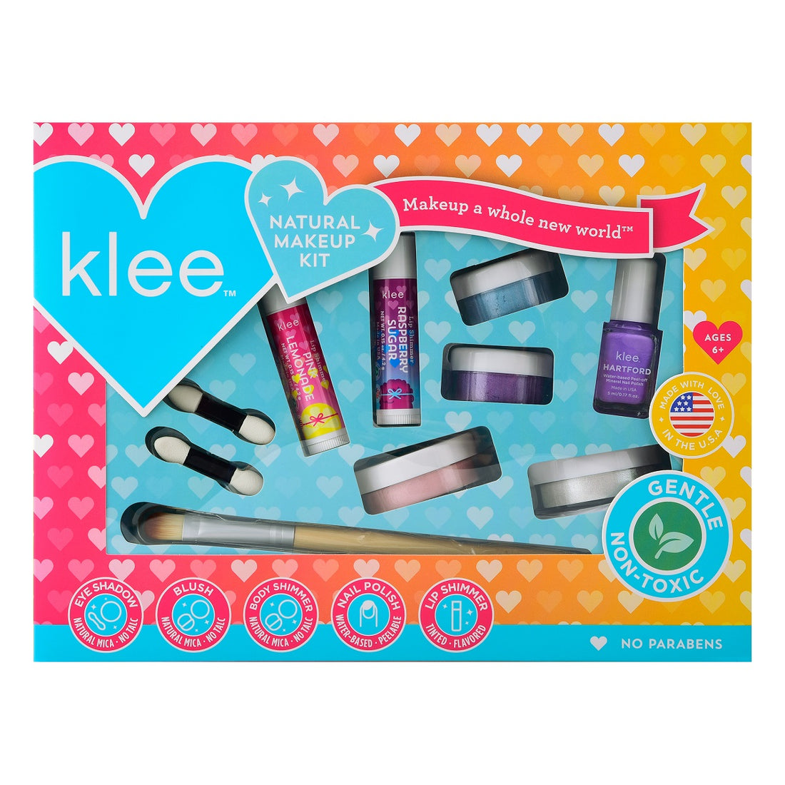 Klee Naturals Loose Powder Deluxe Starter 7PC Kit (Up and Away) 天然礦物彩妝閃粉7件組合 (夢幻仙子)