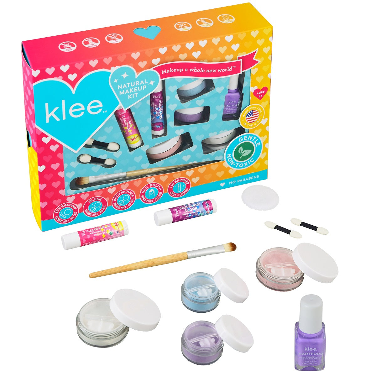 Klee Naturals Loose Powder Deluxe Starter 7PC Kit (Up and Away) 天然礦物彩妝閃粉7件組合 (夢幻仙子)