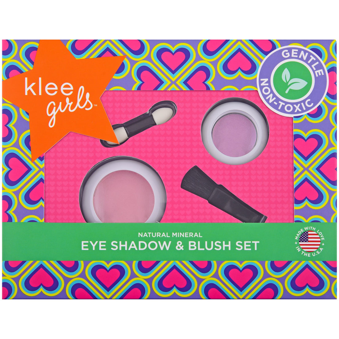 Klee Girls Pressed Eyeshadow &amp; Blush Set 2PC (Whisper &amp; Dream) 天然礦物眼影胭脂2件組合 (夢寐以求)
