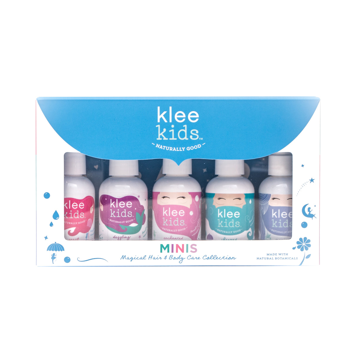 Klee Kids Body & Hair Care Travel 5PC Set 兒童魔法洗護旅行裝5件組合 (50ml x 5)