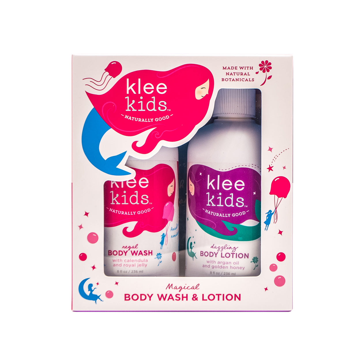 Klee Kids Body Wash and Body Lotion Set 兒童魔法沐浴潤膚套裝 (236ml x 2)