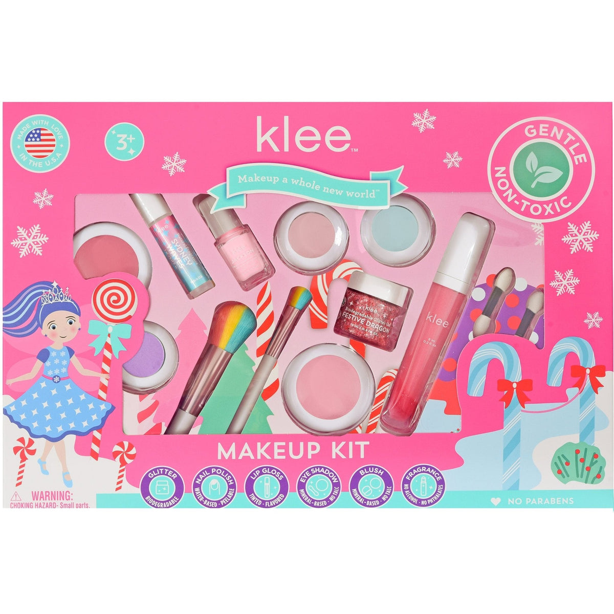 【Preorder ONLY 預購產品】Klee Naturals - Xmas Edition - Ultra Deluxe Mineral Makeup Kit 聖誕版 - 極致華麗彩妝香水組合11件套 (Dream Comes Yule)