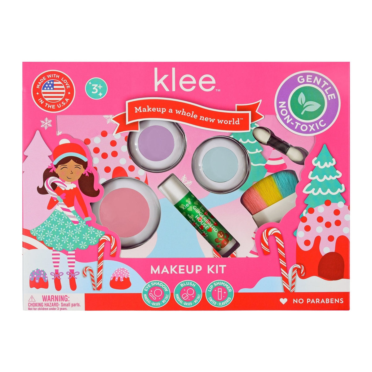 【Preorder ONLY 預購產品】Klee Naturals - Xmas Edition - Natural Mineral Makeup Kit (4&