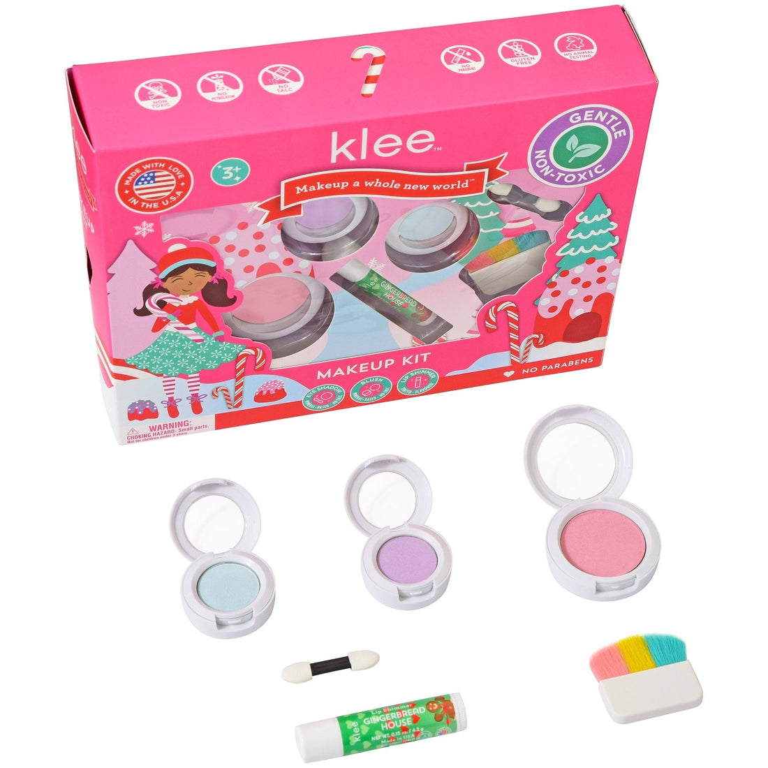 【Preorder ONLY 預購產品】Klee Naturals - Xmas Edition - Natural Mineral Makeup Kit (4&