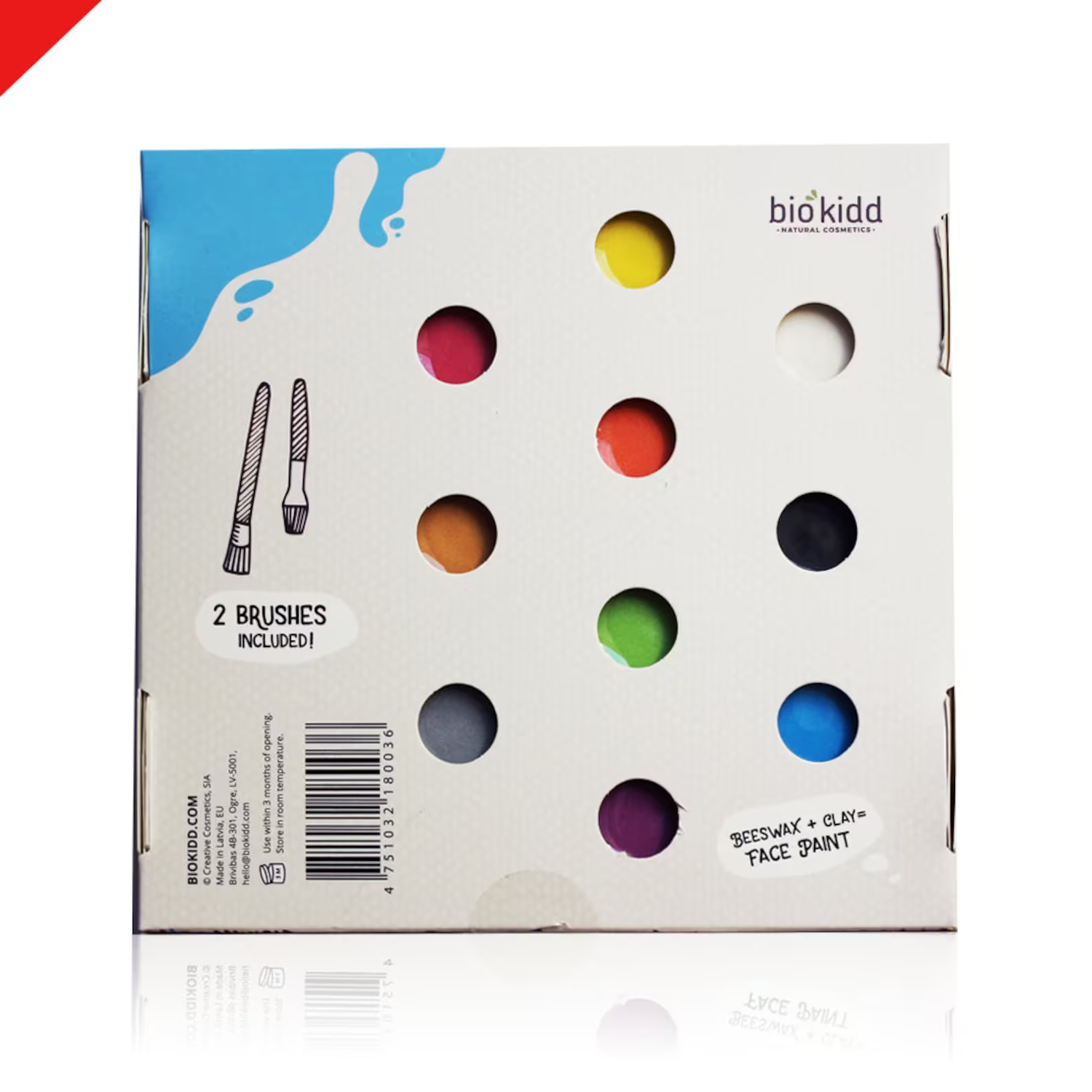 BioKidd Natural Face Paint 10ml x 10 (Colours) 天然臉譜彩繪 (10色)