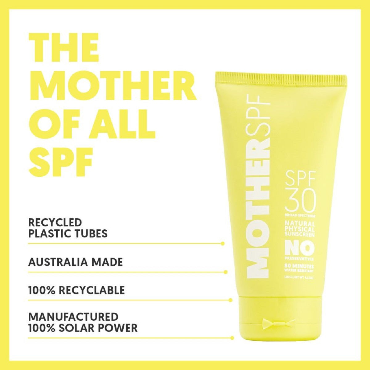 MotherSPF Natural Physical Sunscreen 天然物理防曬SPF30 120g