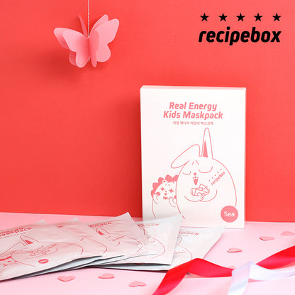 Recipebox Real Energy Kids Facial Mask Pack 兒童活力保濕盒裝面膜 (20g x 5)