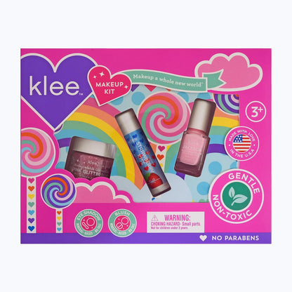 【Preorder ONLY 預購產品】Klee Mini Makeup Kit 3PC (Spinning Pink) 迷你指甲油彩妝3件組合 (粉紅旋風)