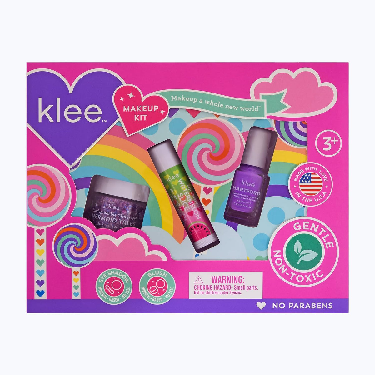 【Preorder ONLY 預購產品】Klee Mini Makeup Kit 3PC (Swirling Purple) 迷你指甲油彩妝3件組合 (紫色旋渦)