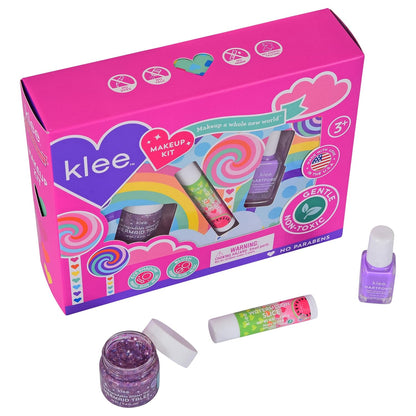 【Preorder ONLY 預購產品】Klee Mini Makeup Kit 3PC (Swirling Purple) 迷你指甲油彩妝3件組合 (紫色旋渦)
