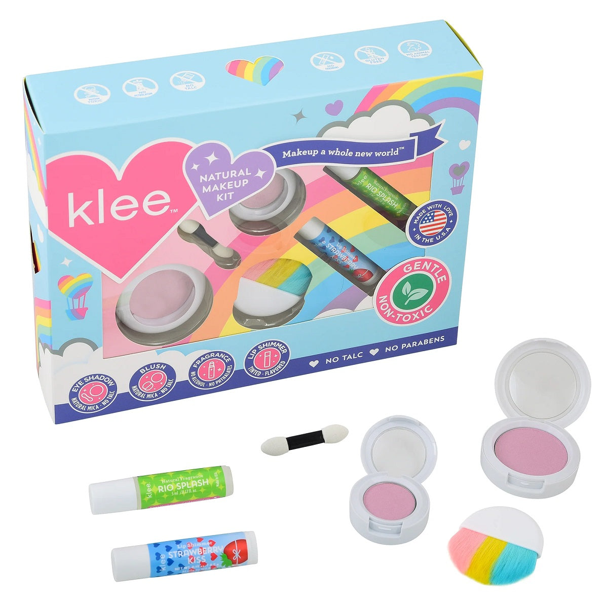 Klee Naturals Makeup 4PC Kit (After The Rain) 天然礦物彩妝香水4件組合 (雨後彩虹)