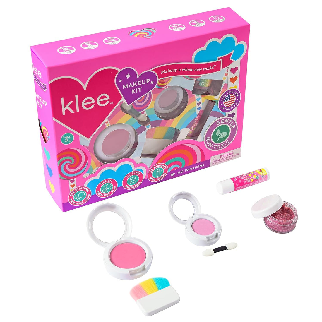 Klee Mineral Makeup 4PC Kit (Breeze Does It) 天然礦物彩妝4件組合 (微風輕飄)