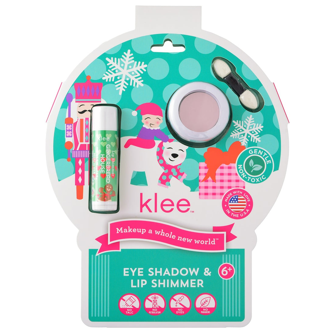 Klee Naturals - Xmas Edition - Natural Mineral Eyeshadow &amp; Lip Shimmer Duo 聖誕版 - 天然礦物眼影及唇蜜組合 (Jingle Shimmer)