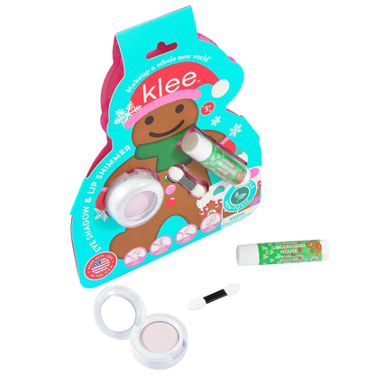 Klee Naturals - Xmas Edition - Natural Mineral Eyeshadow &amp; Lip Shimmer Duo 聖誕版 - 天然礦物眼影及唇蜜組合 (Snowflake Shimmer)