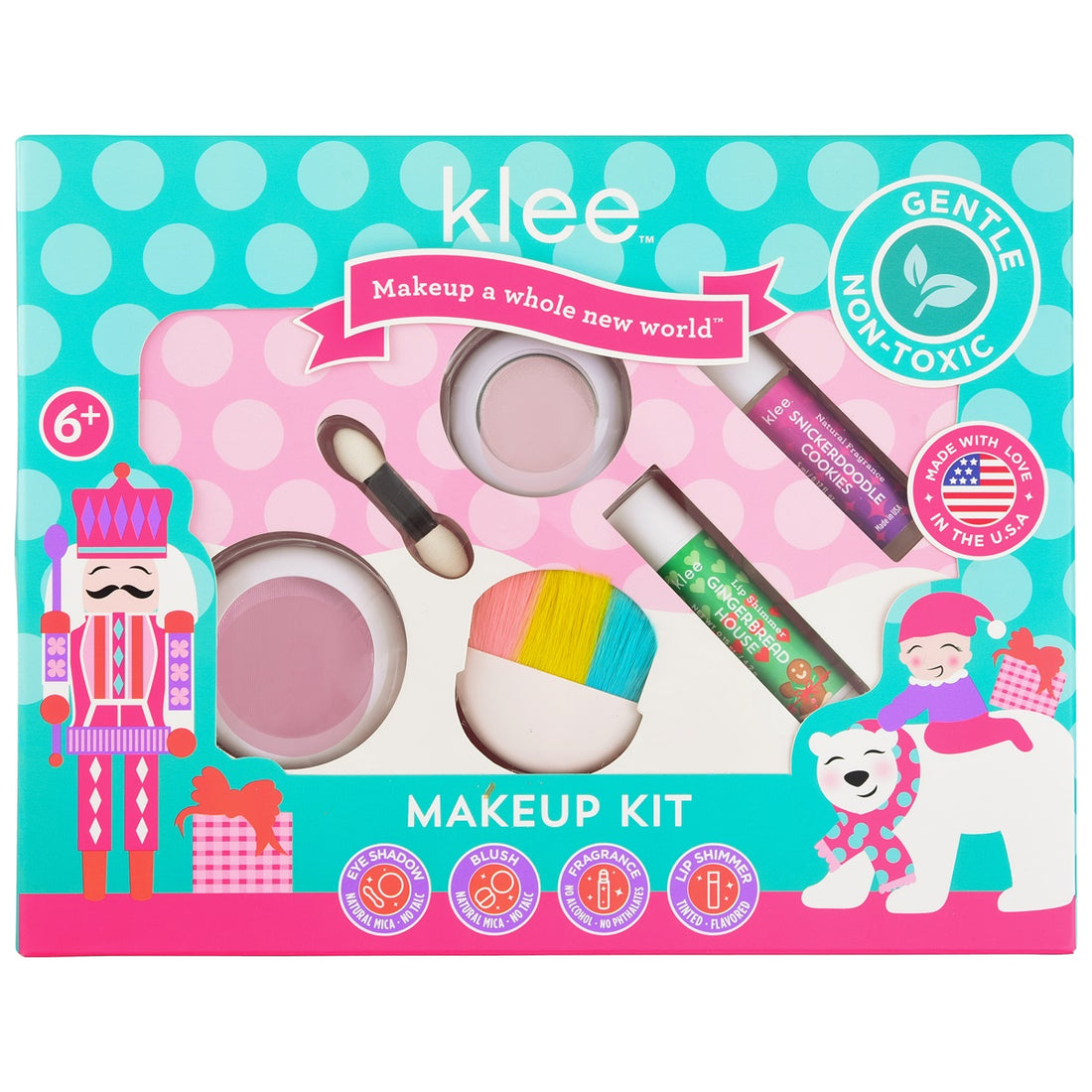 Klee Naturals - Xmas Edition - Natural Mineral Makeup &amp; Fragrance Kit (4&