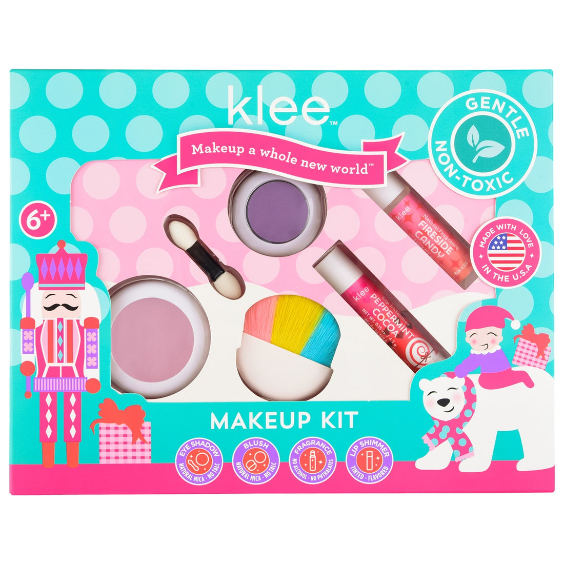 Klee Naturals - Xmas Edition - Natural Mineral Makeup &amp; Fragrance Kit (4&