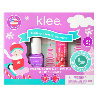 Klee Naturals - Xmas Edition - Natural Lip Shimmer &amp; Nail Polish Duo 聖誕版 - 天然閃色唇蜜 + 指甲油組合 (Elves&