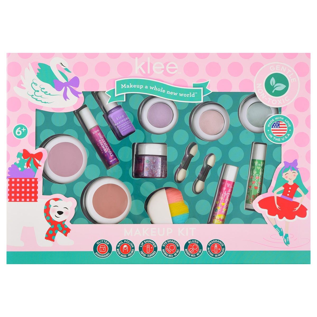 Klee Naturals - Xmas Edition - Natural Mineral Ultra Deluxe Makeup Kit 聖誕版 - 極致華麗彩妝香水組合10件組合 (Bliss Abound)