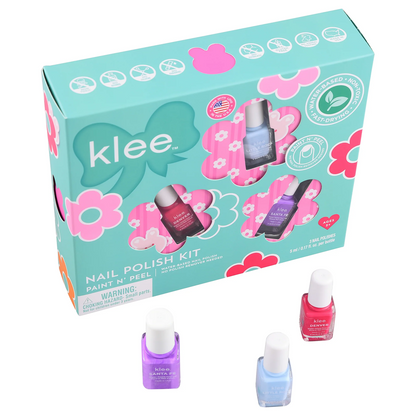 Klee Kids Water-based Mini Nail Polish Kit (Pixie Flowers) 兒童水溶性迷你指甲油套裝 (花兒精靈)