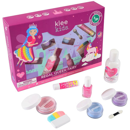 Klee Kids Loose Powder 6PC Kit (Regal Queen Fairy) 天然礦物彩妝6件組合 (皇室精靈)