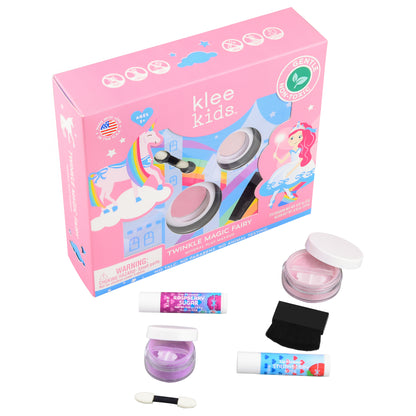 Klee Kids Pressed Eyeshadow &amp; Blush Set 2PC (Twinkle Magic Fairy) 天然礦物眼影胭脂2件組合 (魔幻精靈)