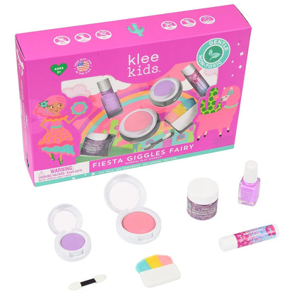 Klee Kids Pressed Powder Makeup 5PC Kit (Fiesta Giggles Fairy) 天然礦物彩妝5件組合 (歡樂精靈)