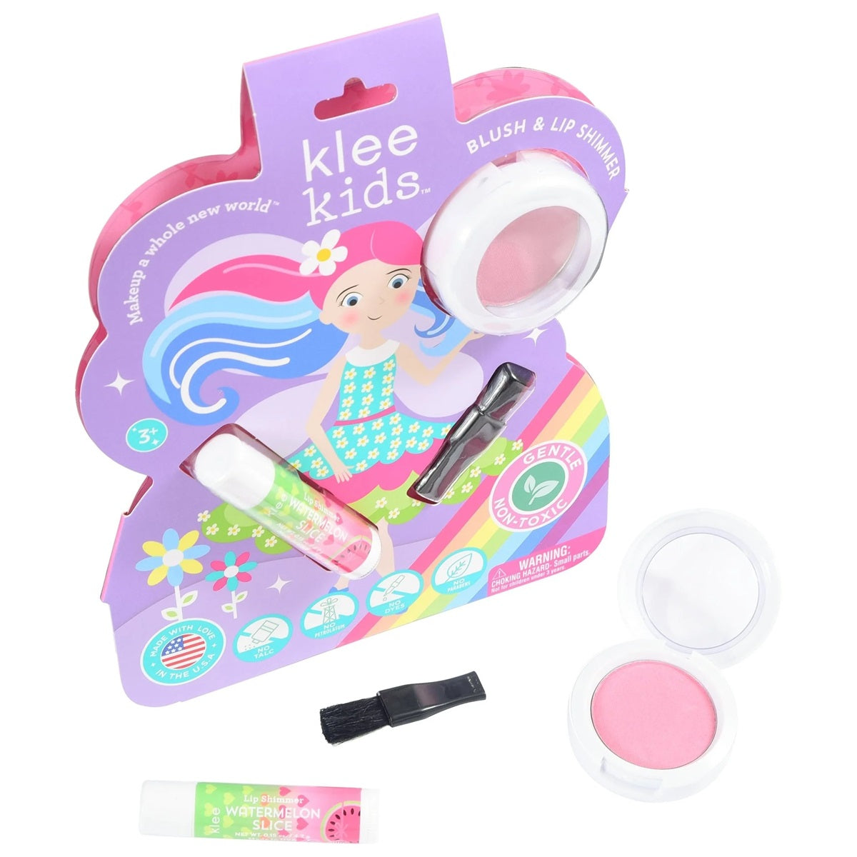 【Preorder ONLY 預購產品】Klee Kids Blush+Lip Shimmer Set (Jacy&