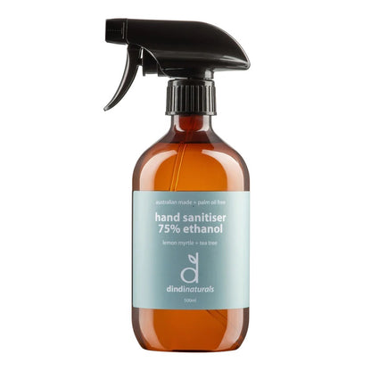 Dindi Hand Sanitiser 75% (Lemon Myrtle+Tea Tree) 檸檬香桃木+茶樹消毒搓手液 (75%有機甘蔗乙醇)