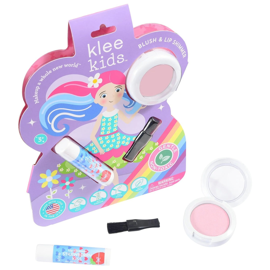 【Preorder ONLY 預購產品】Klee Kids Blush+Lip Shimmer Set (Lyla&