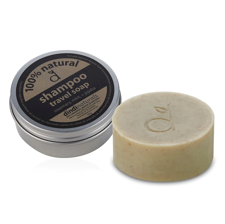 Dindi Shampoo/Travel Soap (Rosemary Mint) 激活洗髮便携皂 (迷迭香薄荷) 120g