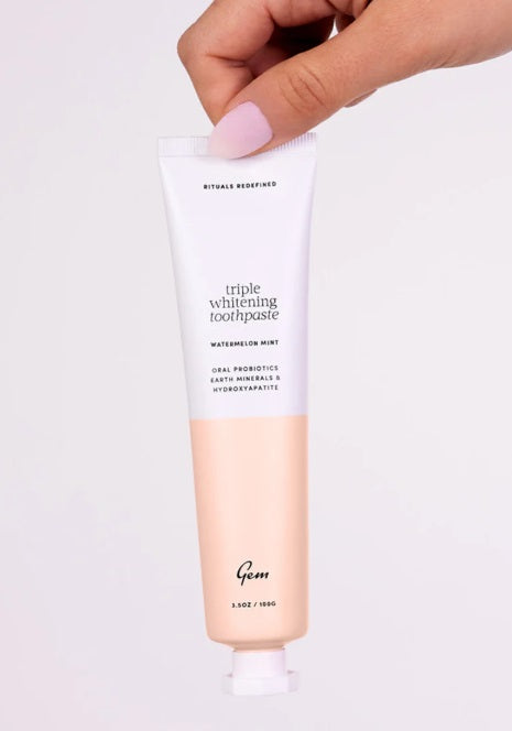 GEM Triple Whitening Toothpaste (Watermelon Mint) 三重潔白益生菌牙膏 (西瓜薄荷味) 100g