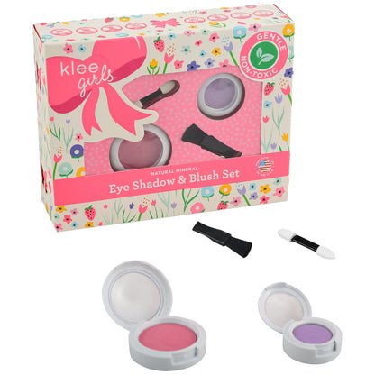 Klee Girls Pressed Eyeshadow &amp; Blush 2PC Set (Hope and Glory) 天然礦物眼影胭脂2件組合 (榮耀願望)