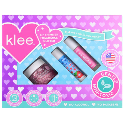 Klee Naturals Makeup Kit 3PC (Upside Down) 香水彩妝3件組合 (粉紅仙子)