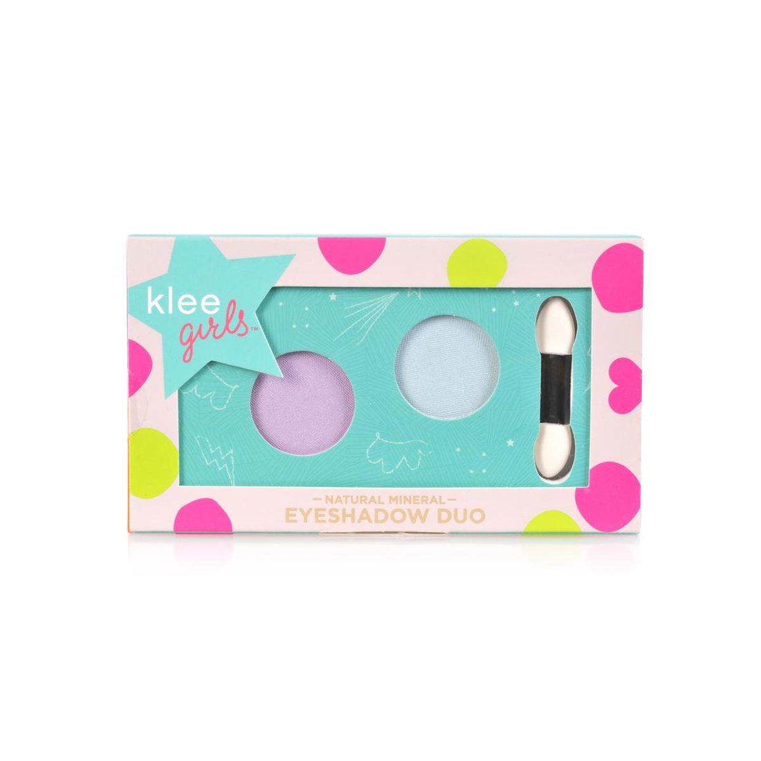 Klee Girls Eyeshadow Duo Palette (Baby Blue+Lavender) 天然礦物雙色眼影盤 (粉藍色+紫色)