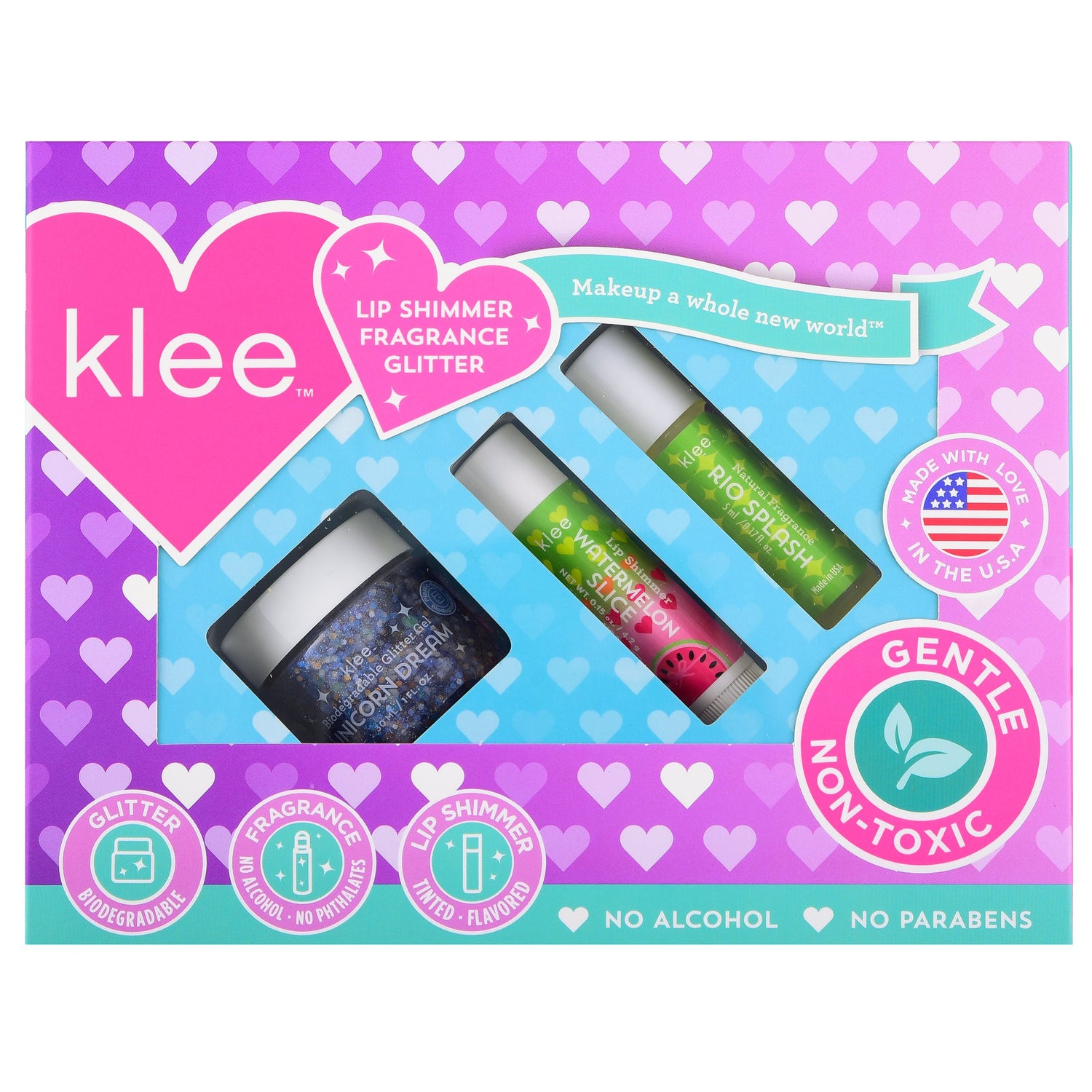 Klee Naturals Makeup Kit 3PC (Inside Out) 香水彩妝3件組合 (夢幻獨角獸)
