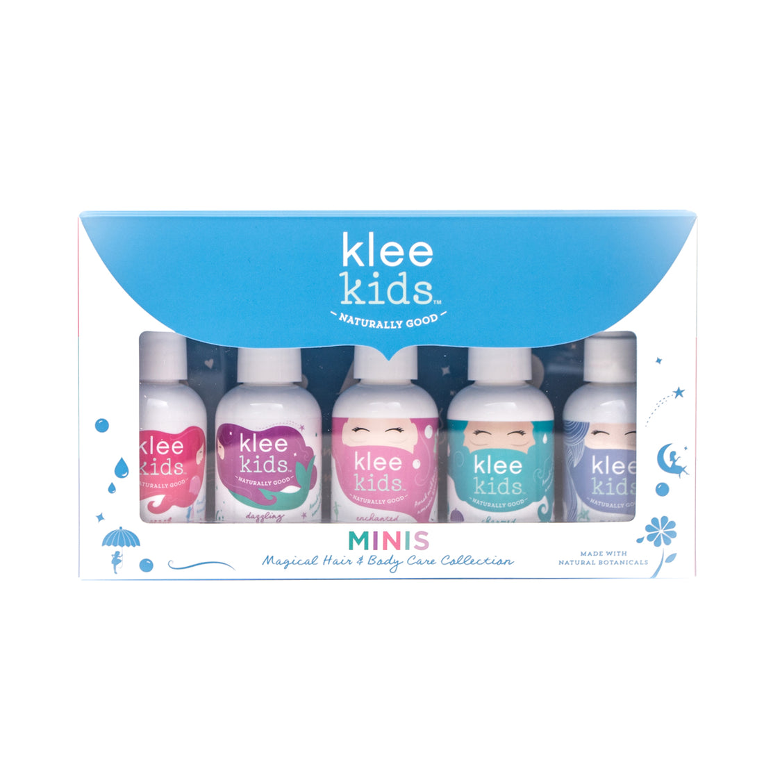 Klee Kids Body &amp; Hair Care Travel 5PC Set 兒童魔法洗護旅行裝5件組合 (50ml x 5)